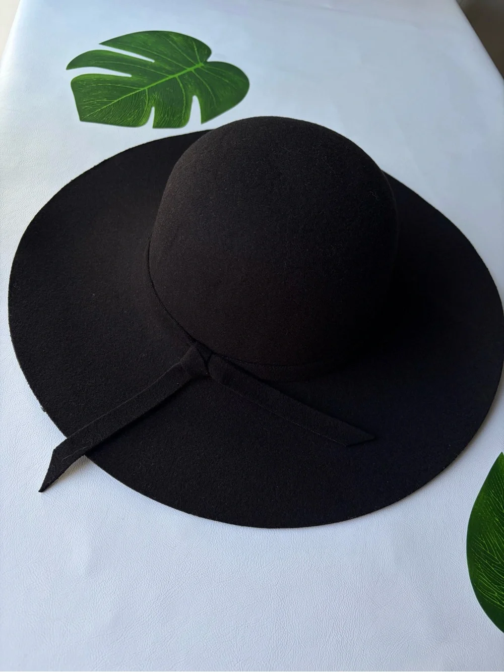 🕶️Black Wool Felt Sun Hat🕶️